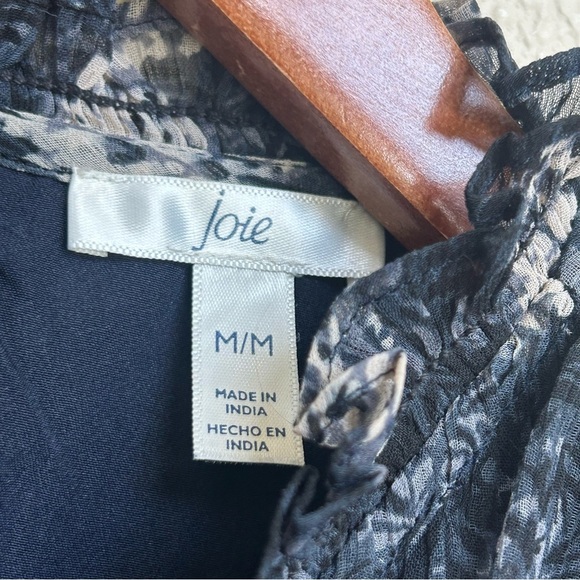 Joie Sleeveless A-Line Dress Size Medium Floral Baltic Print Flowy Summer - Picture 5 of 6